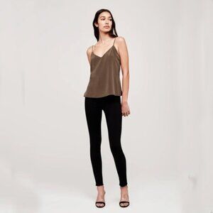 L'AGENCE Jane Camisole Tank In Dark Olive